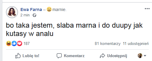 konto Ewy farnej zhakowane
